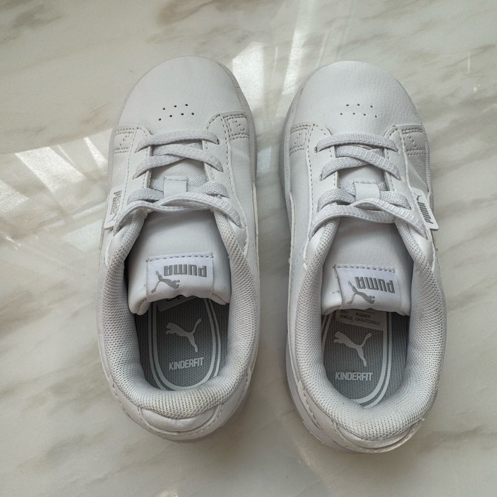 Puma White Leather Sneakers Classic Minimalist Design